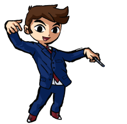 lastimewar:  Transparent Tenth Doctor, done in the style of The