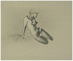 lamelancoly:  Osamu Shiihara - nude ( solarisation), vers 1930