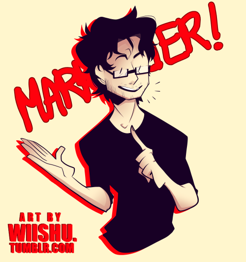 wiishu:  I drew a Markiplier because GOD DAMN I WANTED TO! 