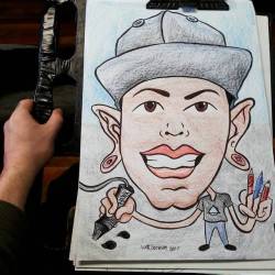 I just did this caricature of Andre Cojack cause he’s doing