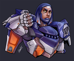 Overwatch: Mechaqueen Pharah by Lukael-Art 