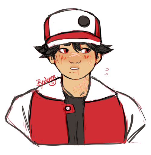 redenne-moon:  My headcanon Red but with his og outfit and hair