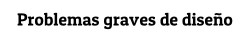 finofilipino:  Problemas Graves de Diseño Seguir leyendo