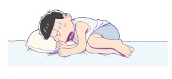 ichimatsu-appreciation-blog:  He’s doing a (((sleep)))