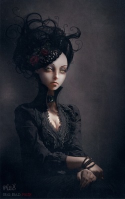 rachelmacwhirter:  Gothic Portraits: Leanor by BigBad-Red on