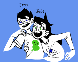 janedoodles:  A scribble of John and Jade I made for a little