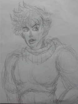 Joseph Joestar in the cold drawn from pure uncut memory I got
