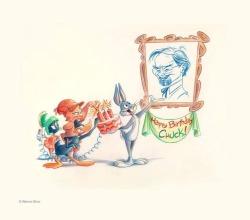 directedbychuckjones: Happy 105th birthday, Chuck Jones!   (Art