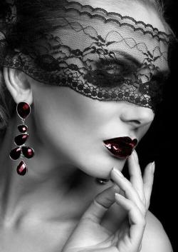 spot-star:  ~His eyes darken when He sees her, the lace acting