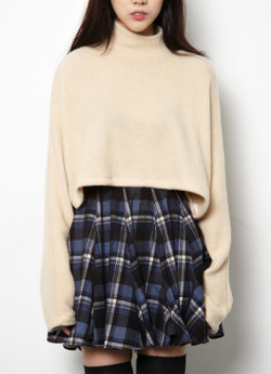 daeum:  Flat check hur skirt_JEYK (NAVY) 40,000원 