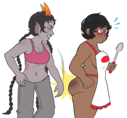 homesmuthellblog:  jane/meenah thing that ended up being mostly