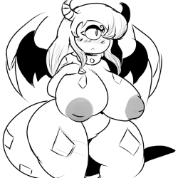 some lewd demon draws from last night on the discords. might