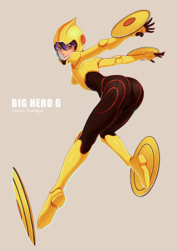 pantyhosedcharacters:  Gogo Tomago - Big Hero 6 Fanart by: leaf98k