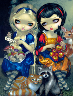 owls-love-tea:  “Alice and Snow White” by Jasmine Becket-Griffith