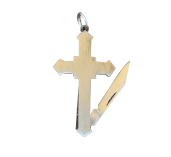 knifeforsale:70s CATHOLIC PENDANT KNIFE | LISTING