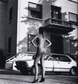 helmutnewtonphoto:  1981 Black or nothing - Brescia undressed,