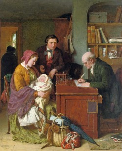 books0977:  Registering the First Born (1863). George Smith