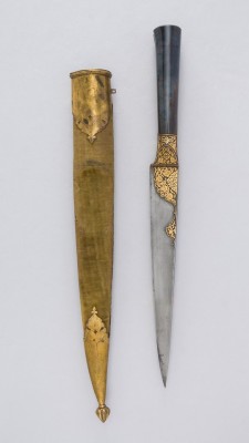 met-armsarmor: Dagger (Kard) with Sheath, Arms and Armor Bequest