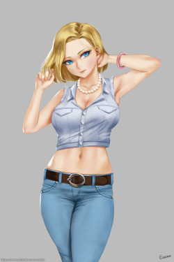 easonxxxxxx:    Dragon ball - Android 18  fanartsupport me on