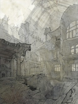 drawingarchitecture:  Dan Liu, Capriccio of Coal Exchange. 