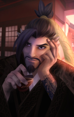 That’s a cute Hanzo, hey i know that pose from somewhere! OH
