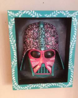 tu-tienda-azteca:  May the forth be with you…. A Mask I painted