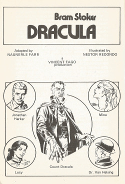 Pages from Classics Illustrated: Dracula by Bram Stoker, adapted
