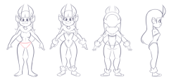 perpetualsoncentral:  Model sheet commission done by @lookatthatbuttyo