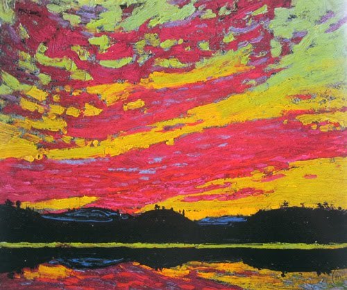 Tom Thomson. Sunset.Â 1915.