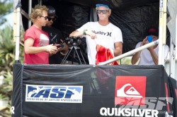 surphile:John John Florence and Hurley team manager Pat O'Connell;