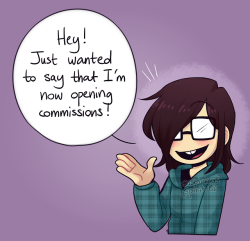 suspicious-spirit: Hey guys! I’m now opening commissions, I