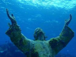 mostamazingphotos:  Christ of the Abyss at San Fruttuoso, Liguria