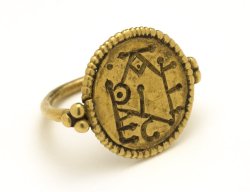 heracliteanfire: Gold ring. Merovingian. Germany, 6thC-7thC