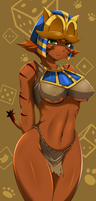 safurantora:  I drew my Ecaflip from Wakfu.Pretty fun game.