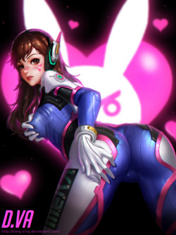 art-of-cg-girls:Dva by Liang-Xing