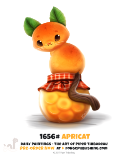 cryptid-creations:  Daily Painting 1656# - Apricat by Cryptid-Creations