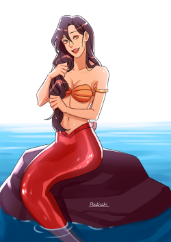 pockicchi:  korrasami mermaid au 🐋✨         twitter |