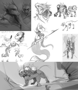 Next bunch of concept sketches for Equestria-EpicPart of a commission