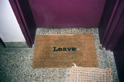 imsrydave:  LEAVE by ▲brian james on Flickr.