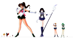 bisexualusagi:  sailor moon au in which everyones height is directly