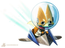 cryptid-creations:  Daily Paint #994. Star Fox Sixty Fouuuuuuur