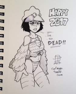 callmepo:  Happy New Year! First drawing of 2017 and it is also