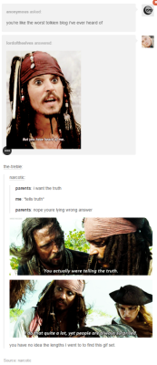 arwcnevenstar:  I feel like the Pirates of the Caribbean fandom