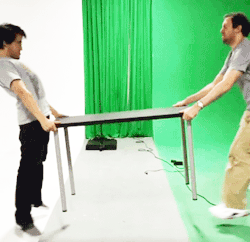 the-nope-train:  “Table Tug.” Right. That’s what it was. mark and wade ft. AH, MY PELVIS! 