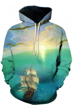 swagvoidworld: Funny 3D printed Hoodies  Sailboat - Cat  Balloon - Spaceman