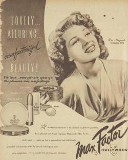 mid-centurylove:  Rita maxfactorized, 1946 