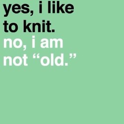 purpleinmyheart:  Like if you are a young knitter 👧 