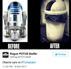 micdotcom:The Obamacare vs Trumpcare meme drags the GOP’s replacement