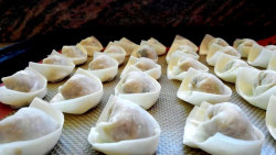 veganfeast:  Olives for Dinner | Faux Pork Wontons by Jeff and