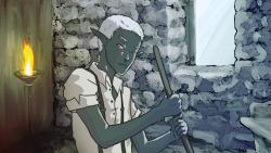 vampyrrhicvictory:  My drow boy Innocent, who was raised on the